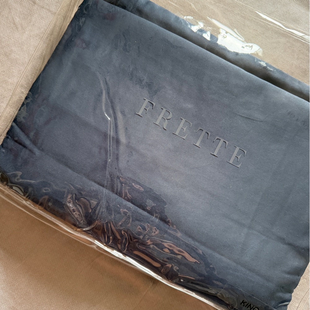 brand new Frette king size bed sheets